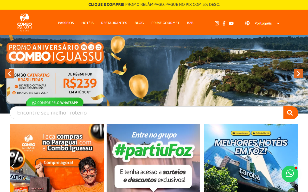 Combo Iguassu - E-commerce de Turismo